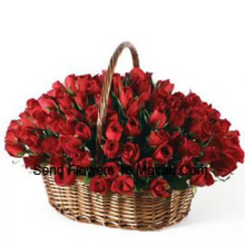 A Beautiful Arrangement Of 101 Red Roses With Seasonal Fillers